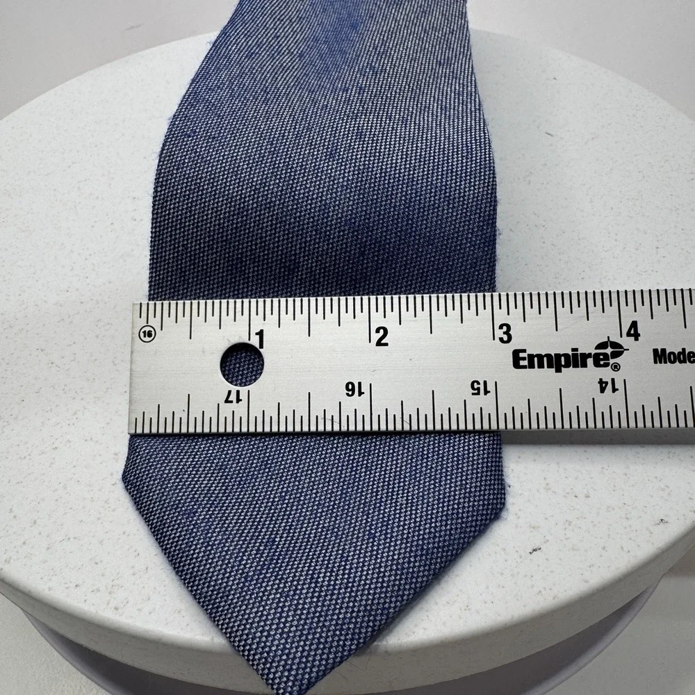 Calvin Klein Men's Blue Textured‎ Woven Necktie Slim Classic – One Size